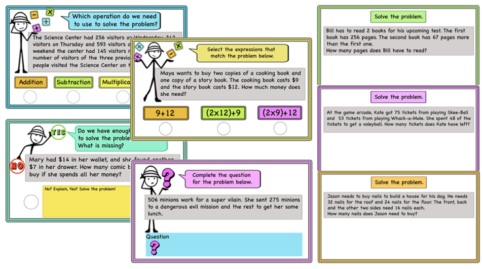Solving Word Problems- Math talks-Strategies, Ideas and Activities-print and digital