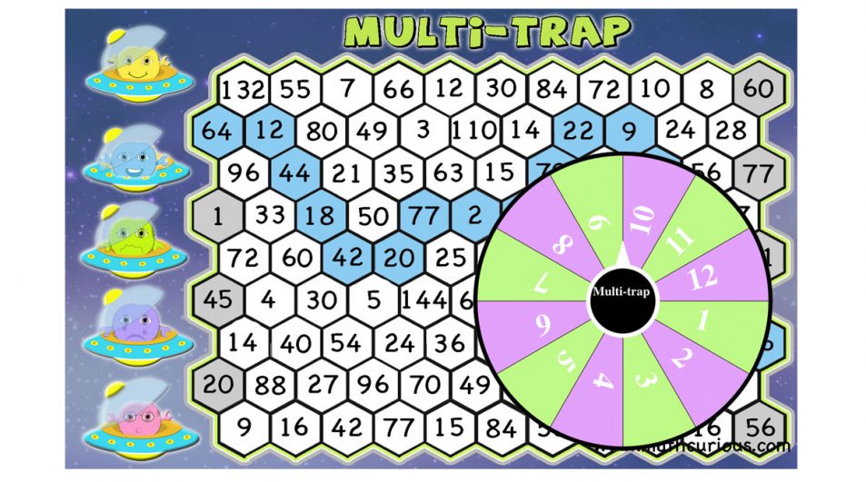Multi-Trap – multipication facts,  multiples, factors