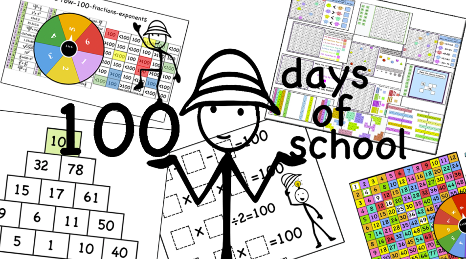 100 days of school Ideas- Games, Puzzles, Scavenger hunts