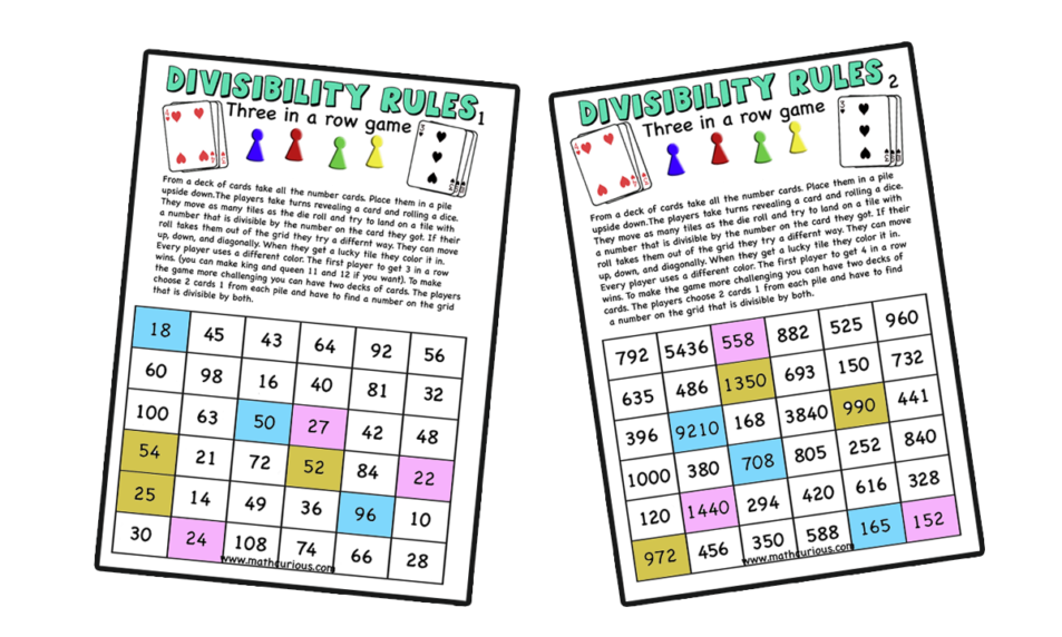 Divisibility Rules – Games